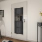 Lichtausschnitt Loft Schwarzeisen Genietet 29 Auf Grauglas