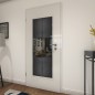 Lichtausschnitt Loft Schwarzeisen Genietet 30 Auf Grauglas