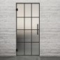 Pendeltür Loft Schwarzlack 10 Blickdicht