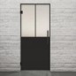 Pendeltür Loft Schwarzlack 26 Blickdicht