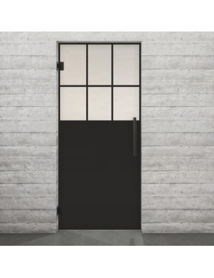 Pendeltür Loft Schwarzlack 27 Blickdicht - modernes Zuhause