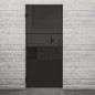 Pendeltür Loft Schwarzlack 33 Auf Grauglas