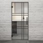 Pendeltür Loft Schwarzlack 20 Auf Klarglas