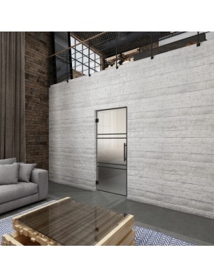 Pendeltür Loft Schwarzlack 17 Blickdicht - modernes Zuhause