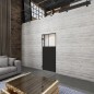 Pendeltür Loft Schwarzlack 25 Auf Klarglas
