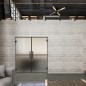 Pendeltür Loft Schwarzlack 18 Blickdicht
