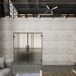 Pendeltür Loft Schwarzlack 21 Blickdicht