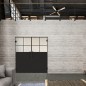 Pendeltür Loft Schwarzlack 23 Blickdicht