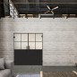 Pendeltür Loft Schwarzlack 24 Blickdicht