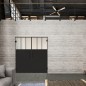 Pendeltür Loft Schwarzlack 29 Blickdicht
