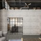 Pendeltür Loft Schwarzlack 09 Auf Klarglas