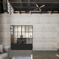 Pendeltür Loft Schwarzlack 38 Auf Klarglas