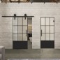 Pendeltür Loft Schwarzlack 38 Blickdicht