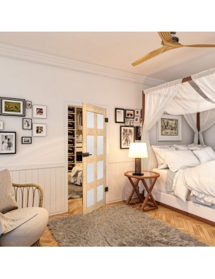 Ganzglastür - Country Astkiefer Model 65 - modernes Zuhause