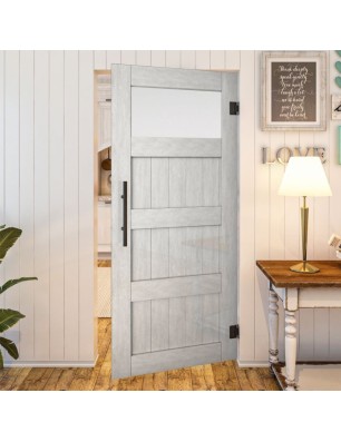 Pendeltür - Country Weiss Rustikal Model 38-modernes Zuhause
