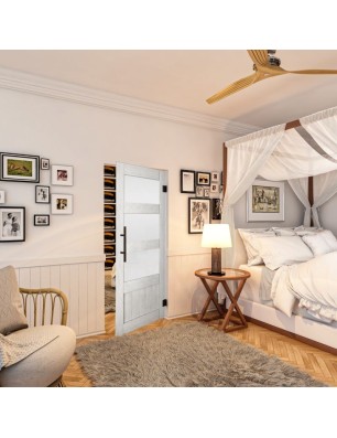 Pendeltür - Country Weiss Rustikal Model 36-modernes Zuhause