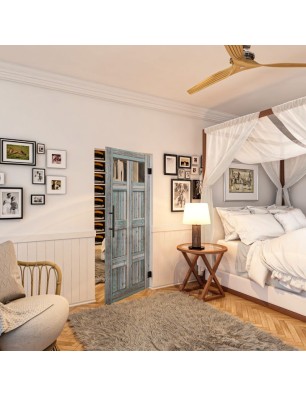 Pendeltür - Country Bunt geplankt Model 63-modernes Zuhause