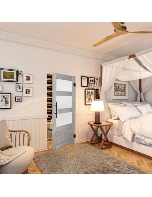 Pendeltür - Country Graueiche Model 36 - modernes Zuhause