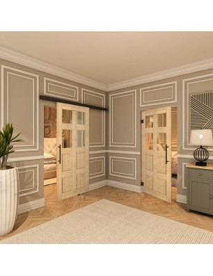 Pendeltür - Country Astkiefer Model 62 - modernes Zuhause