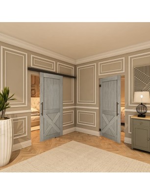 Pendeltür - Country Graueiche Model 50 - modernes Zuhause