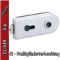 Glastürbeschlag OLIVER SET - Aluminium