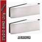 Glastürbeschlag OLIVER SET - Aluminium