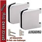 Glastürbeschlag OLIVER SET - Aluminium