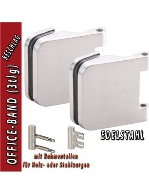Glastürbeschlag DANIEL- Edelstahl