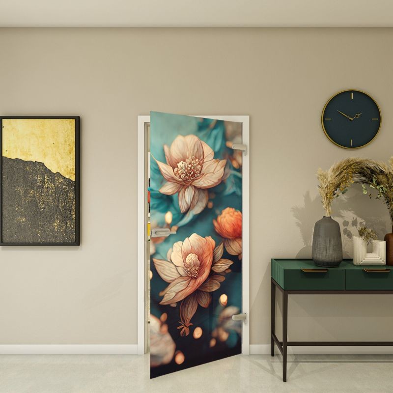 Ganzglastür - Fotoprint Modell 55