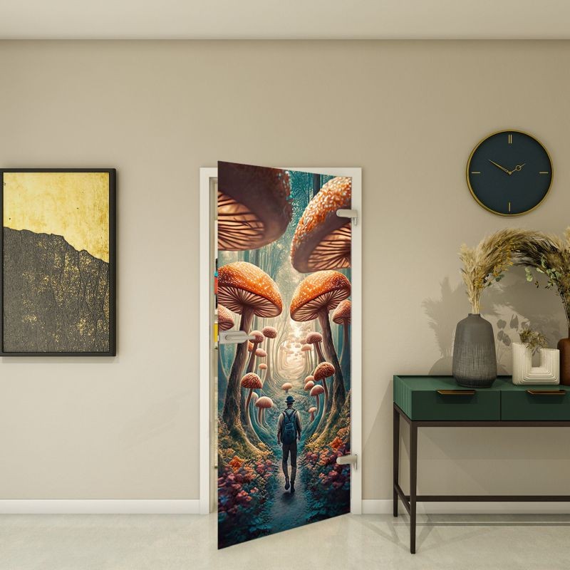 Ganzglastür - Fotoprint Modell 83