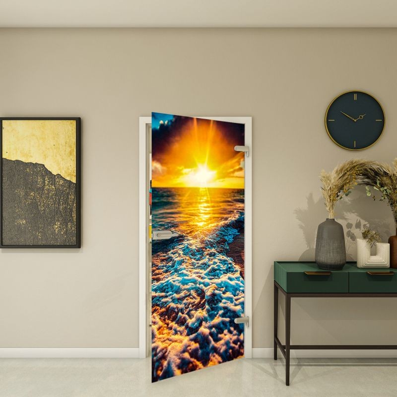 Ganzglastür - Fotoprint Modell 127