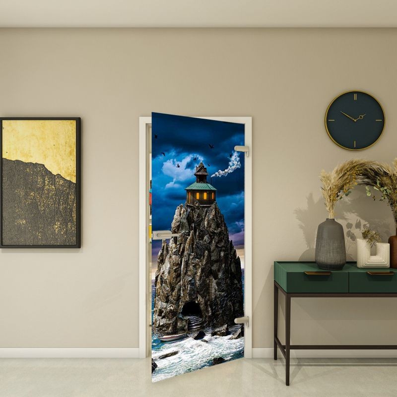 Ganzglastür - Fotoprint Modell 132