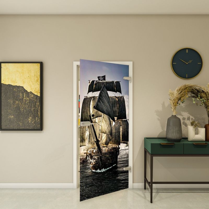 Ganzglastür - Fotoprint Modell 140