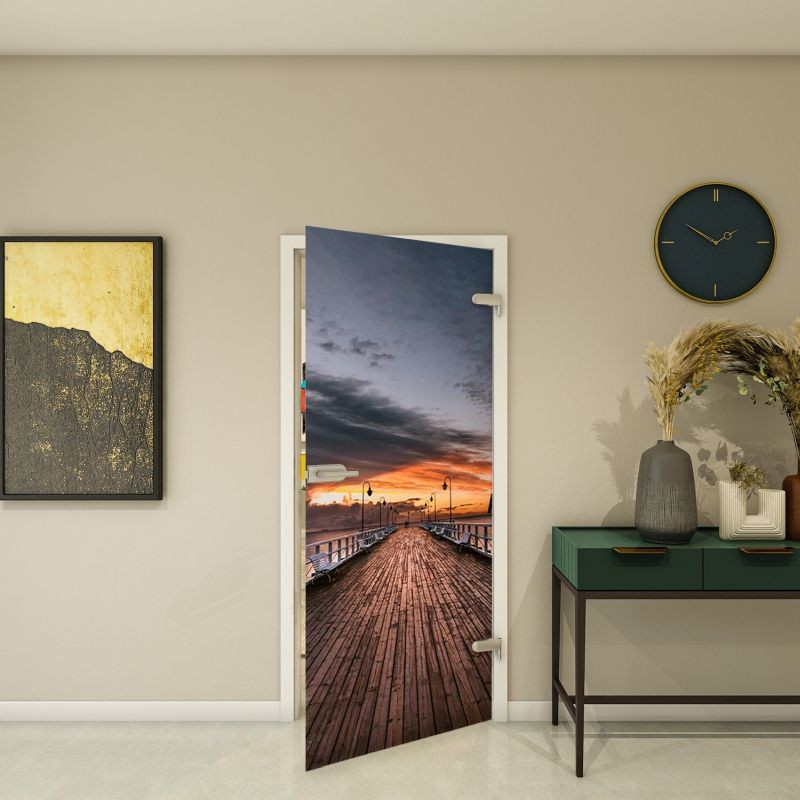 Ganzglastür - Fotoprint Modell 141