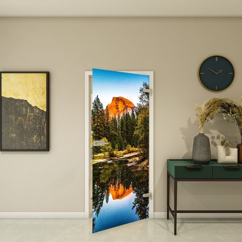 Ganzglastür - Fotoprint Modell 160