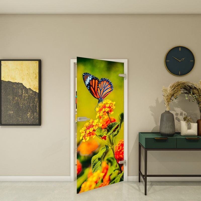 Ganzglastür - Fotoprint Modell 167