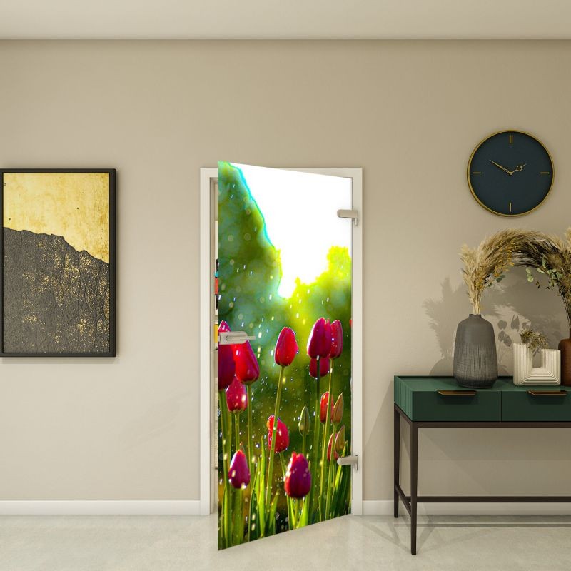 Ganzglastür - Fotoprint Modell 282