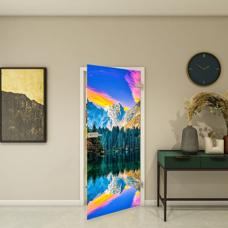 Ganzglastür - Fotoprint Modell 321