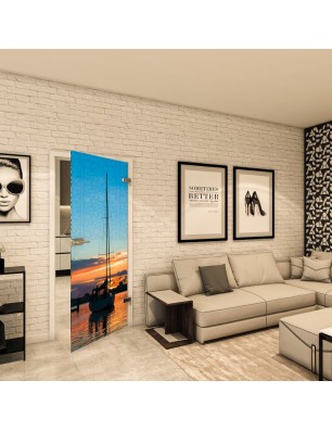 Ganzglastür - Fotoprint Model 135 für ein modernes Zuhause