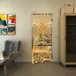 Pendeltür - Fineprint Modell 146 Gold auf Klarglas