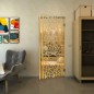 Pendeltür - Fineprint Modell 154 Gold auf Klarglas