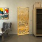 Pendeltür - Fineprint Modell 165 Gold auf Klarglas
