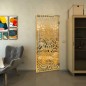 Pendeltür - Fineprint Modell 188 Gold auf Klarglas
