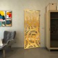 Pendeltür - Fineprint Modell 191 Gold auf Klarglas