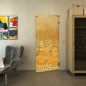 Pendeltür - Fineprint Modell 198 Gold auf Klarglas