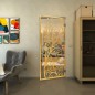 Pendeltür - Fineprint Modell 204 Gold auf Klarglas