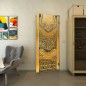 Pendeltür - Fineprint Modell 156 Gold auf Grauglas