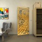 Pendeltür - Fineprint Modell 172 Gold auf Grauglas