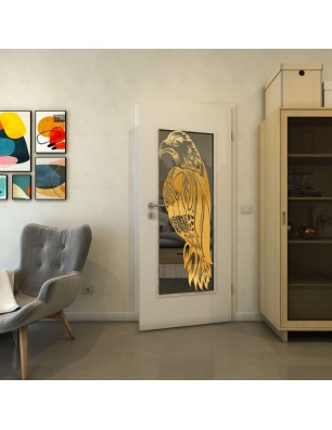 Lichtausschnitt - Fineprint Model 122 Gold auf Grauglas