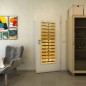 Lichtausschnitt - Fineprint Modell 174 Gold auf Grauglas